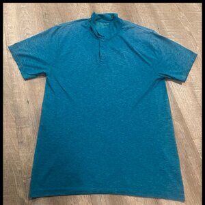 Rhone Athletic Apparel Short Sleeve Polo Golf Shirt Stretch Blue Men's XL